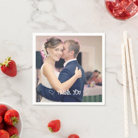 Op maat gemaakte fototypografie serviet servet (Insitu)