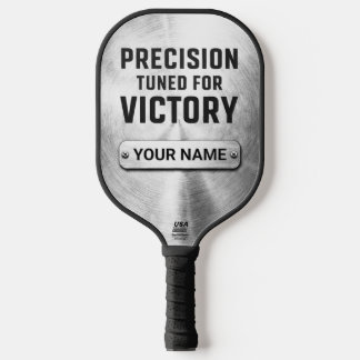 Op maat gemaakte geborstelde stalen precisie-tech pickleball paddle