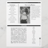 Op maat gemaakte gedrukte huwelijkseditie krantpro (Achterkant)