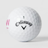 Op maat gemaakte gegolfballen met monogram Roze Golfballen (Logo)