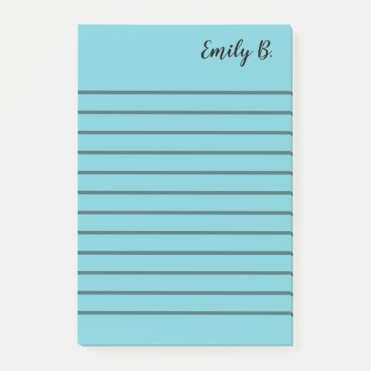 Op maat gemaakte gekleurde gelinieerde plakbriefje post-it® notes (Voorkant)