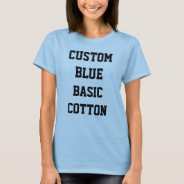 Op maat gemaakte gepersonaliseerde BASIC BLUE T-SH T-shirt