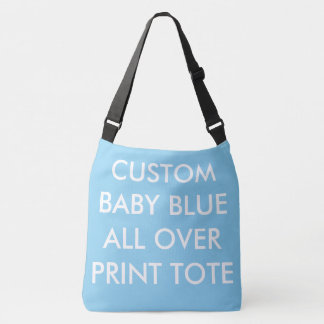 Op maat gemaakte, gepersonaliseerde BLAUWE TOTE BA Crossbody Tas