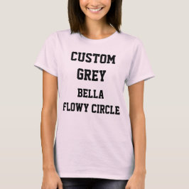 Op maat gemaakte, gepersonaliseerde damesgrijze fl t-shirt