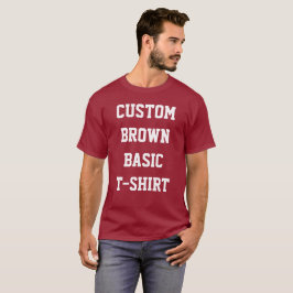 Op maat gemaakte gepersonaliseerde heren BASIC BRU T-shirt
