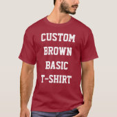 Op maat gemaakte gepersonaliseerde heren BASIC BRU T-shirt (Voorkant)