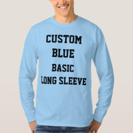 Op maat gemaakte gepersonaliseerde heren blauwe la t-shirt