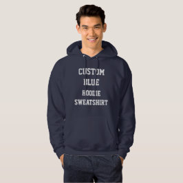 Op maat gemaakte, gepersonaliseerde heren BLUE TRU Hoodie
