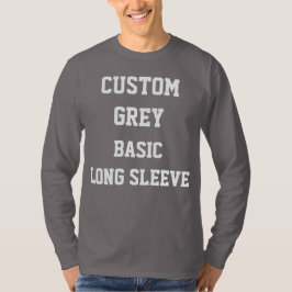 Op maat gemaakte, gepersonaliseerde heren GRYZE LA T-shirt