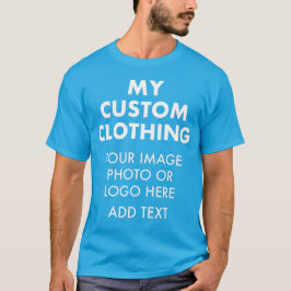 Op maat gemaakte gepersonaliseerde HEREN TURQUOISE T-shirt