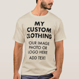 Op maat gemaakte gepersonaliseerde Heren ZAND BRUI T-shirt