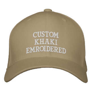 Op maat gemaakte, gepersonaliseerde khaki geborduu geborduurde pet