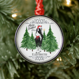 Op maat gemaakte gepersonaliseerde paard waterverf metalen ornament