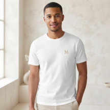 Op maat gemaakte gepersonaliseerde T-shirt met ini