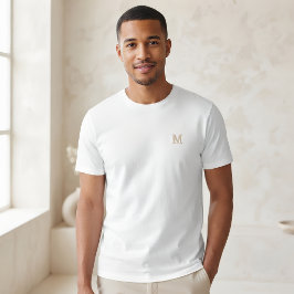 Op maat gemaakte gepersonaliseerde T-shirt met ini