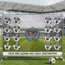 Op maat gemaakte gepersonaliseerde voetbalteam ban