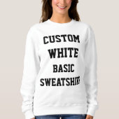 Op maat gemaakte, gepersonaliseerde witte BASIC TR Trui (Voorkant)