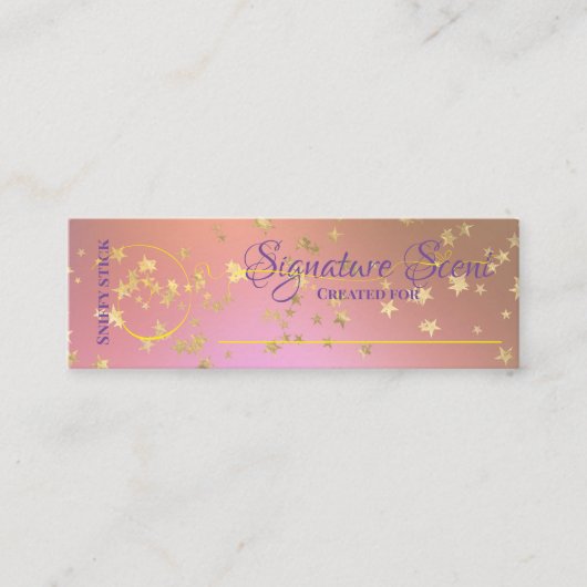 Op maat gemaakte geur persoonlijke geur snuif noti mini visitekaartje (Voorkant)