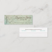 Op maat gemaakte geur persoonlijke geur snuif noti mini visitekaartje (Voorkant / Achterkant)