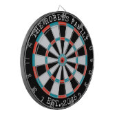 Op maat gemaakte gezagsnaam Rustieke Dartbord (Voorkant Links)