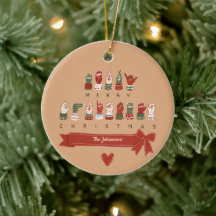 Op maat gemaakte gezellige ASL Prettig Kerstfeest