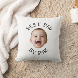 Op maat gemaakte gezicht beste papa door Par Nieuw Kussen