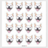 Op maat gemaakte gezicht sticker, gepersonaliseerd sticker (Vel)