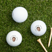 Op maat gemaakte gezicht & tekst – Grappig cadeau  Golfballen (Insitu Gras)