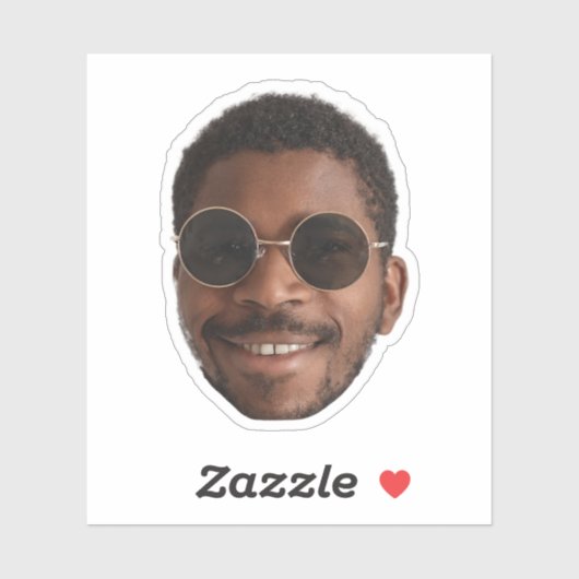 Op maat gemaakte gezichten Huwelijksfeest cadeautj Sticker (Vel)