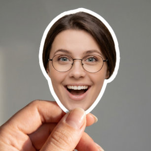Op maat gemaakte gezichts bruidsmeisjesfeest- of v sticker