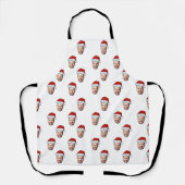 Op maat gemaakte gezichtsfoto Sinterklaas hoed Ker Schort (Voorkant)