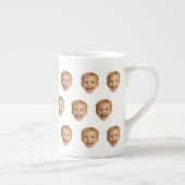 Op maat gemaakte gezichtsmok, gepersonaliseerde ge porselein kop (Rechts)