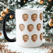 Op maat gemaakte gezichtsmok, Persoonlijke foto op Magische Mok