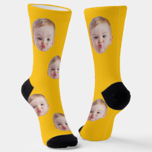 Op maat gemaakte gezichtssokken cadeau gepersonali sokken