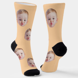 Op maat gemaakte gezichtssokken cadeau gepersonali sokken