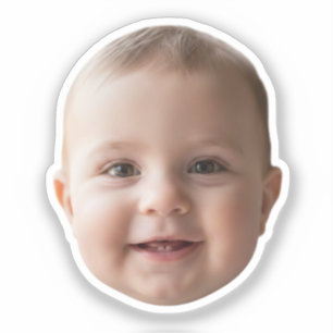 Op maat gemaakte gezichtsstickers Gepersonaliseerd Sticker