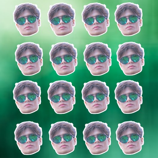 Op maat gemaakte gezichtstickers, gepersonaliseerd sticker