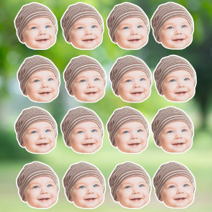 Op maat gemaakte gezichtstickers Gepersonaliseerde Sticker