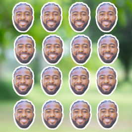 Op maat gemaakte gezichtstickers Gepersonaliseerde Sticker