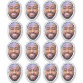 Op maat gemaakte gezichtstickers Gepersonaliseerde Sticker (Voorkant)