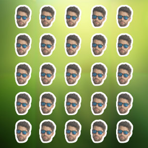 Op maat gemaakte gezichtstickers Persoonlijk 20 fo Sticker