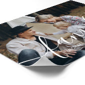 Op maat gemaakte gezinsfoto met eigen naam poster (Hoek)