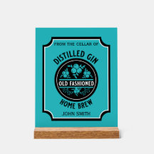Op maat gemaakte gin fles