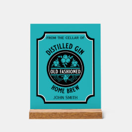 Op maat gemaakte gin fles acryl bord