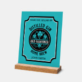 Op maat gemaakte gin fles acryl bord (Hoek)