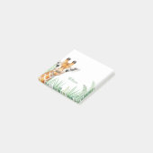 Op maat gemaakte giraffe memoblaadjes, gepersonali post-it® notes (Schuin)