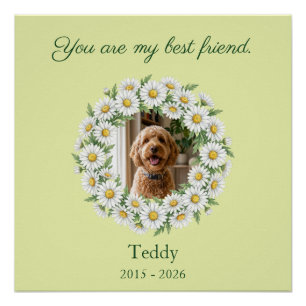 Op maat gemaakte Golden Doodle foto-herdenkingspos Perfect Poster