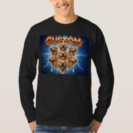 Op maat gemaakte Golden Retrievers Kosmisch Blikse T-shirt