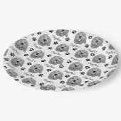 Op maat gemaakte Goldendoodle-hond Gepersonaliseer Papieren Bordje (Gekanteld)