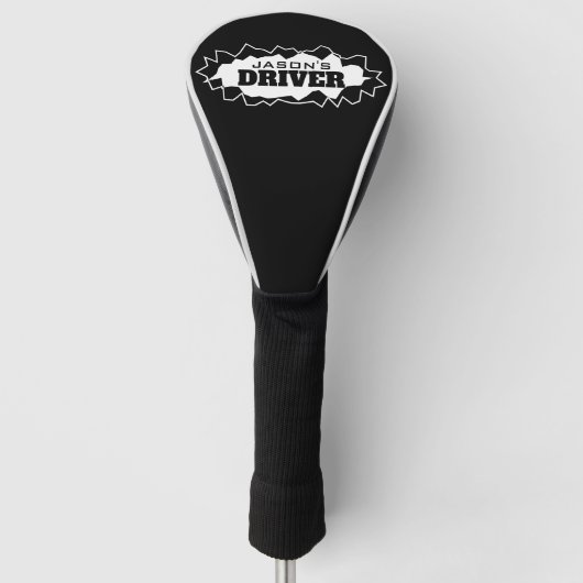 Op maat gemaakte golf headcover met grappig gesche (Voorkant)